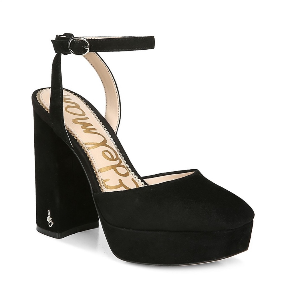 Sam Edelman black platform heels
